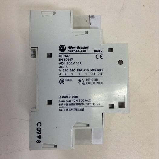 Used ALLEN BRADLEY Manual Motor Starter 140-MN-2500 SER C #87092