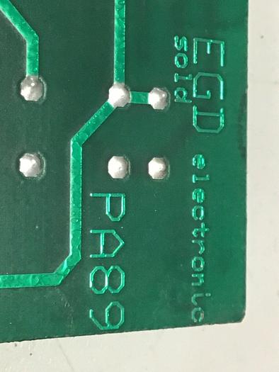 Used EGD ELECTRONIC Circuit Board PA89 #116725