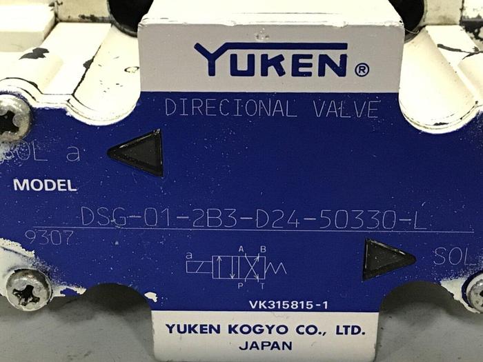 Used YUKEN Directional Valve DSG-01-2B3-D24-50330-L #114965