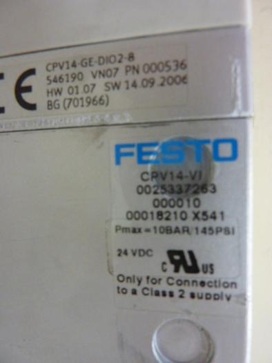 Used FESTO Valve Terminal CPV14 CPV14-VI #61216