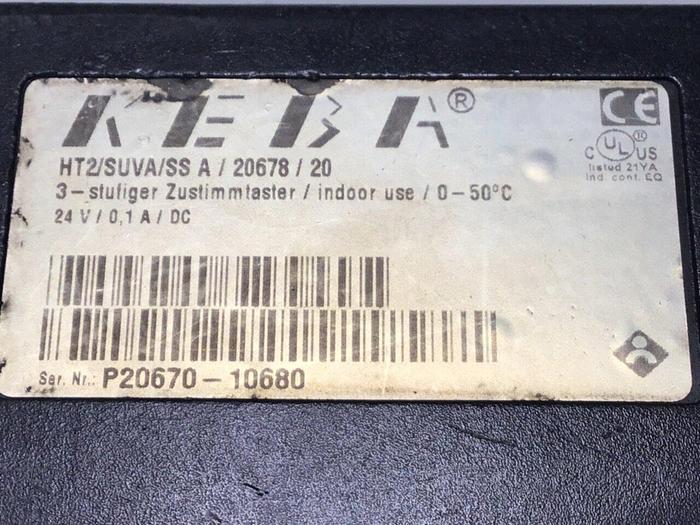 Used KEBA Teach Pendant HT2/SUVA/SSA/20678/20 Used