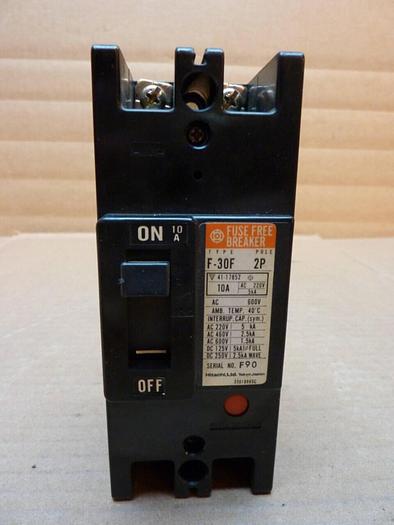 Used HITACHI 10 Amp Circuit Breaker F-30F #23257
