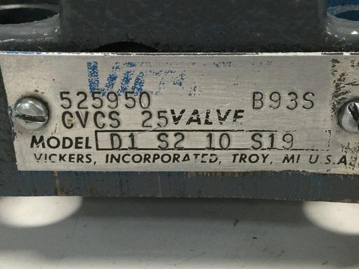Used VICKERS Valve CVCS25D1S210S19 #111321