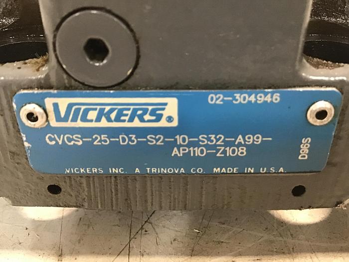 Used VICKERS CVCS-25-D3-S2-10-S32-A99-AP110-Z108 Valve Used #143720