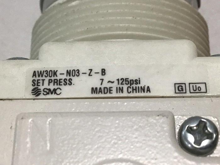 Used SMC Filter Regulator With Valve AW30K-N03-Z-B #113698