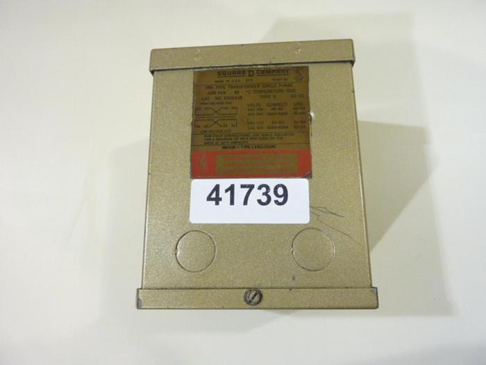 Used SQUARE D 0.500 kVA Dry Type Transformer 500SV1B #41739