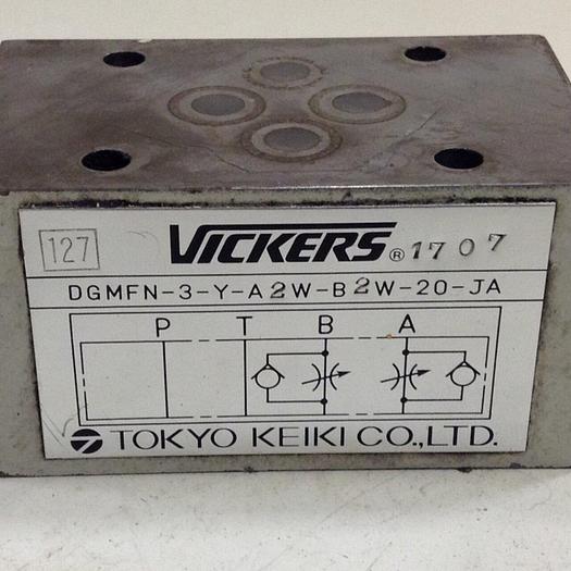 Used VICKERS Control Valve DGMFN3YA2WB2W20JA #80556