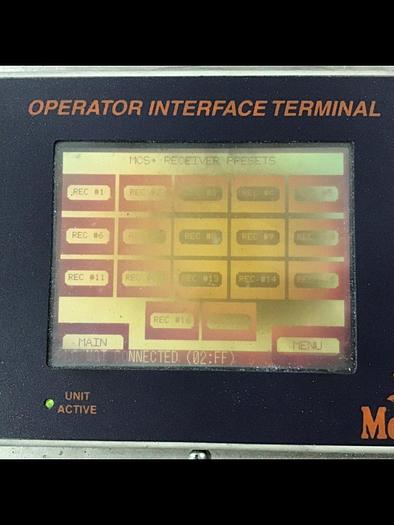 Used MOTAN 16 Zone Loading System Panel MCS-21 9000252 Used