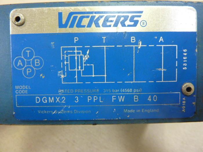 Used VICKERS Valve DGMX23PPLFWB40 #47246