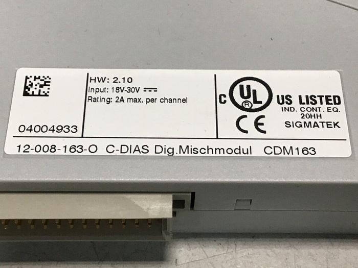 Used SIGMATEK Module CDM163 12-008-163-0 USED