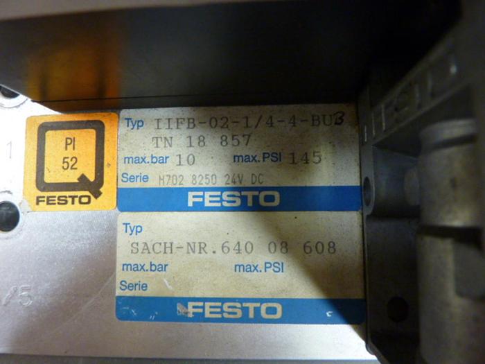 Used FESTO Control Block / Valve Terminal IFB8-02 #52691
