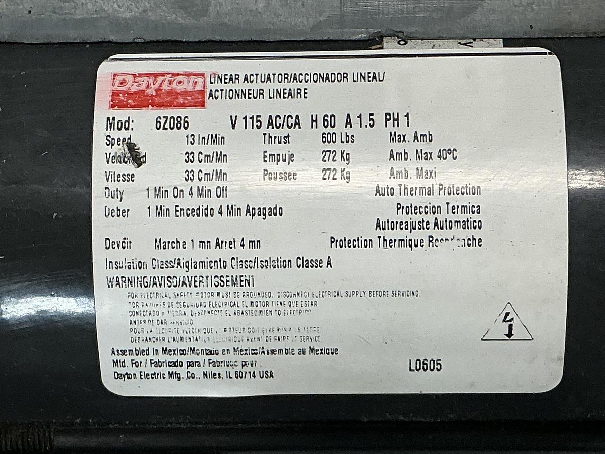 Used DAYTON 6Z086