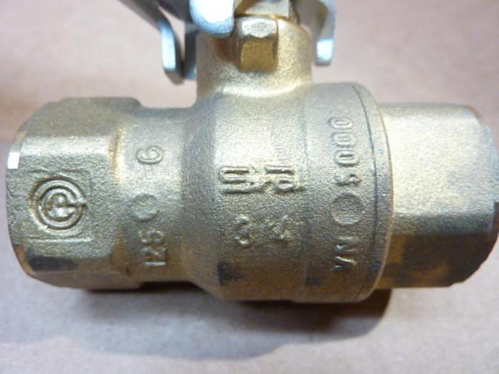 Used GENERIC Ball Valve 3/4" 600 WOG 150 WSP #40608