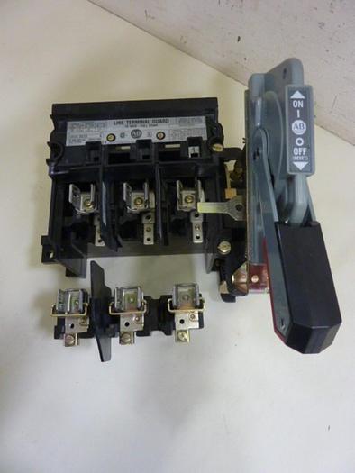 Used ALLEN BRADLEY 30 Amp Disconnect Switch 1494V-DS30 SER A #65903