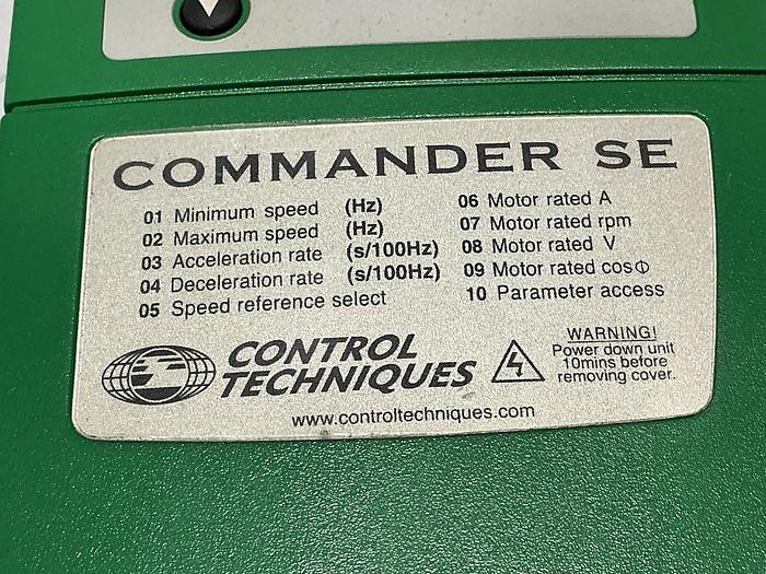 Used CONTROL TECHNIQUES SE 23400075