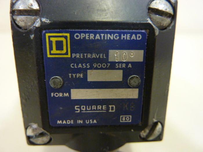 Used SQUARE D Limit Switch 9007AEQ2699 #52655