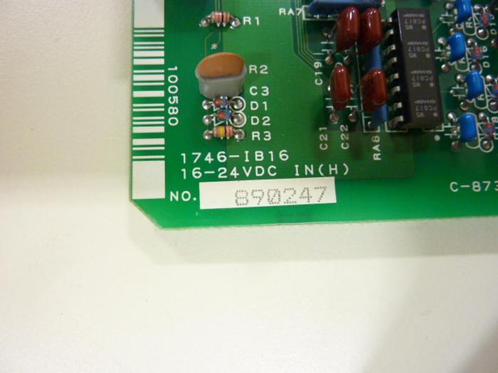 Used ALLEN BRADLEY Input Module 1746-IB16 SER A #43534