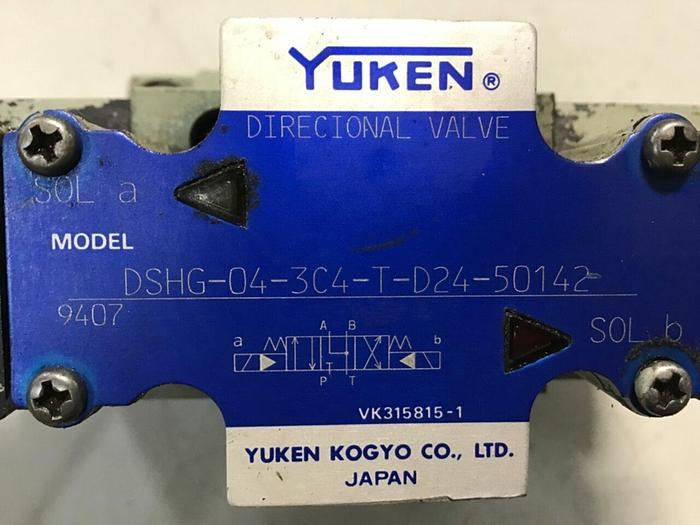Used YUKEN Valve DSHG-04-3C4-T-D24-50142 #135670