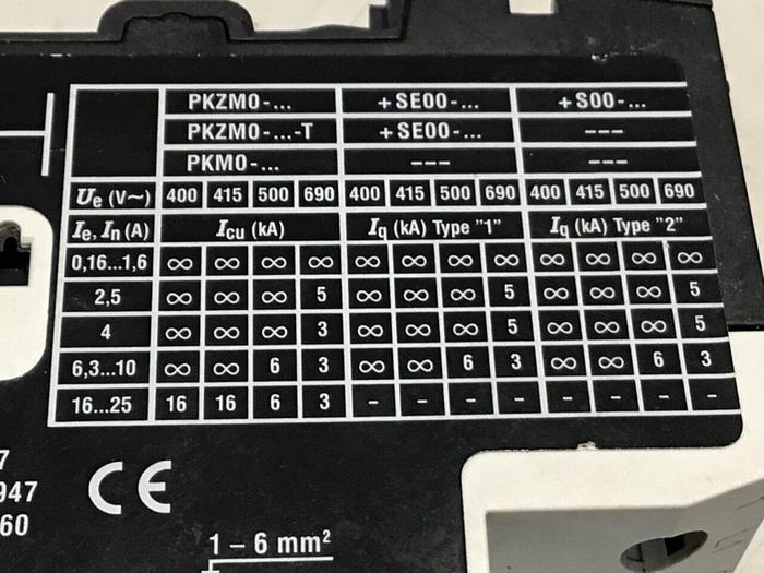 Used MOELLER Circuit Breaker Motor PKZM0-2.5 #128857