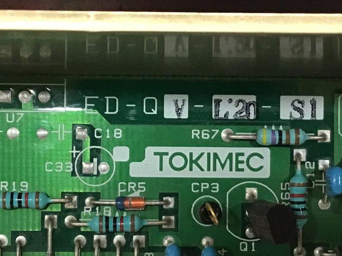 Used TOKIMEC Circuit Board ED-QV-L-20S1 #132746