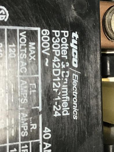 Used POTTER & BRUMFIELD Contactor P30P42D12P1-24 #119180