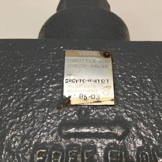 Used YUKEN Throttle and Check Valve SRCT-10-H-4101 #97777