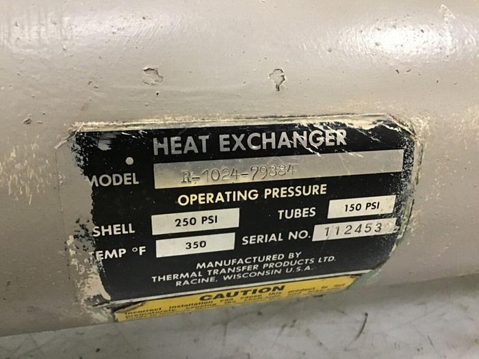 Used THERMAL TRANSFER Heat Exchanger R-1024-79884 Used
