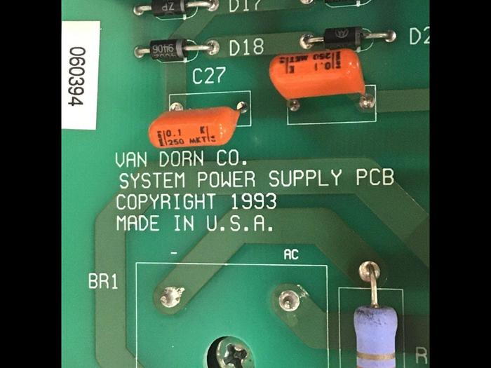 Used VAN DORN Power Supply 330075 USED