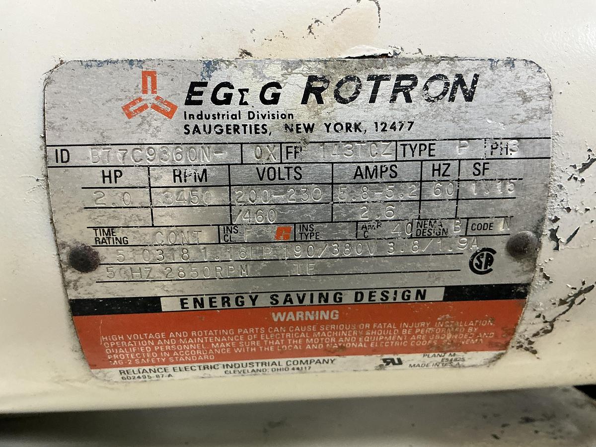 Used EG&G ROTRON DR505AS72M