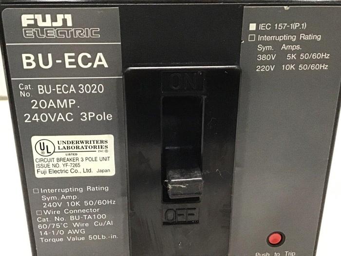 Used FUJI AIR TOOLS Circuit Breaker 20 Amp BU-ECA3020 #119733