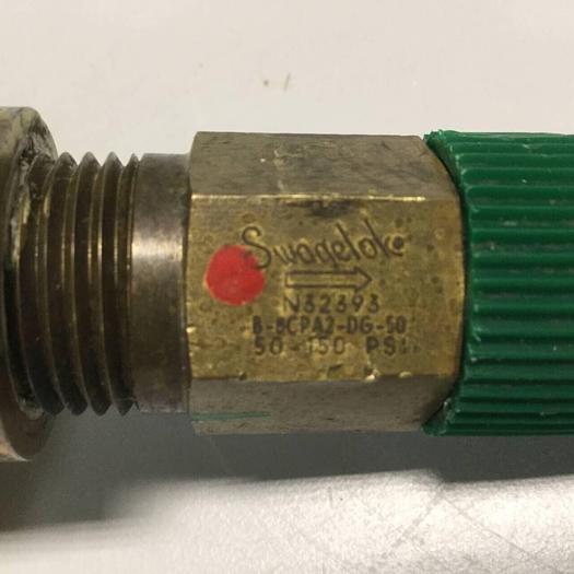 Used SWAGELOK Brass Poppet Check Valve B-BCPA2-DG-50 #92428