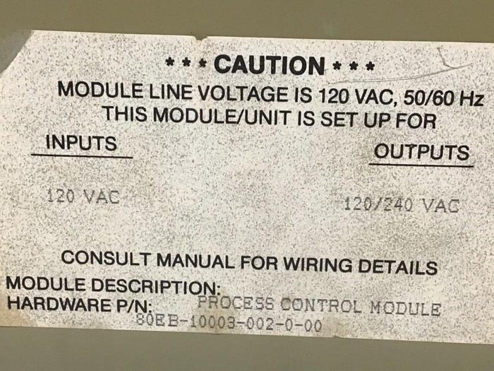 Used BARBER COLMAN Process Module 80EB-10003-002-0-00 #112277