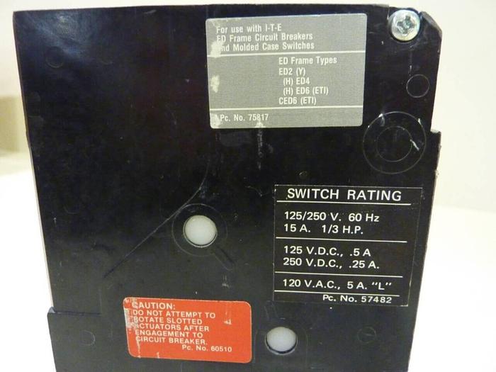 Used SIEMENS 3 Amp Circuit Breaker ED63A003 #42329