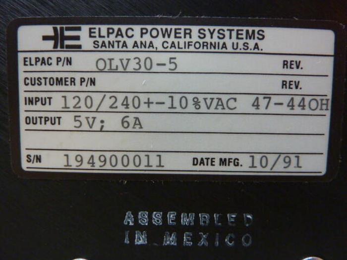 ELPAC Power Supply OLV30-5 #30189
