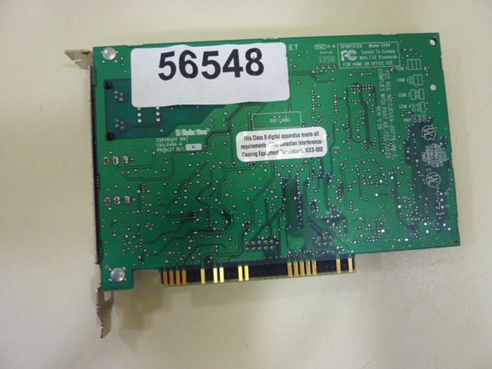 Used US ROBOTICS Network Card 1.012.0484-A #56548