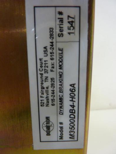 Used BONITRON Dynamic Braking Module M3500DB4-H06A #63499