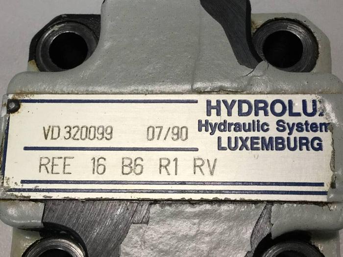 Used HYDROLUX Valve REE 16 B6 R1 RV #99036