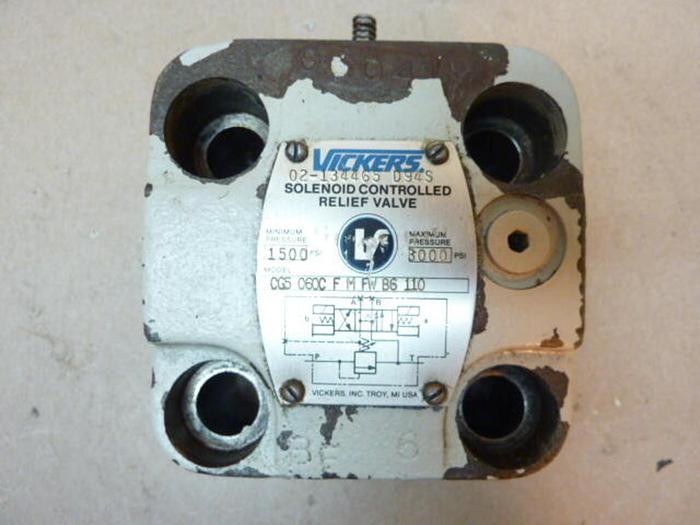 Used VICKERS Relief Valve CG5060CFMFWB6110 #39031