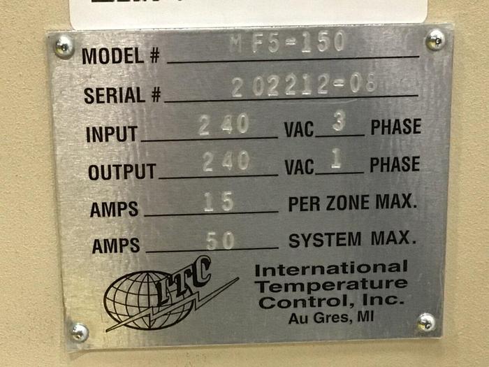 Used IDEAL MACHINERY 5 Zone Hot Runner MF5-150-A1TP New