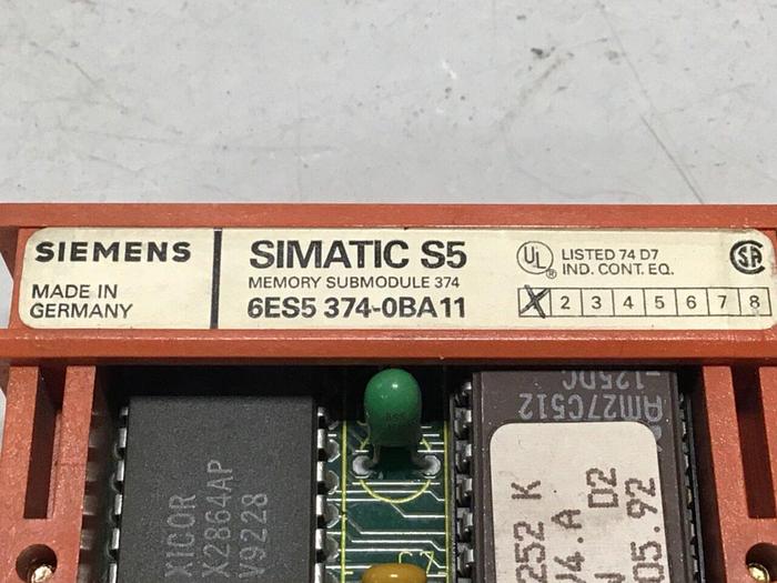 Used SIEMENS / VAN DORN SIMATIC S5 Memory 6ES5 374-0BA11 #111616