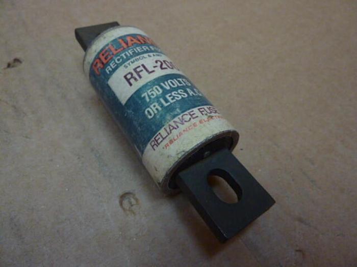 Used RELIANCE ELECTRIC 200 Amp Fuse RFL-200A #27438