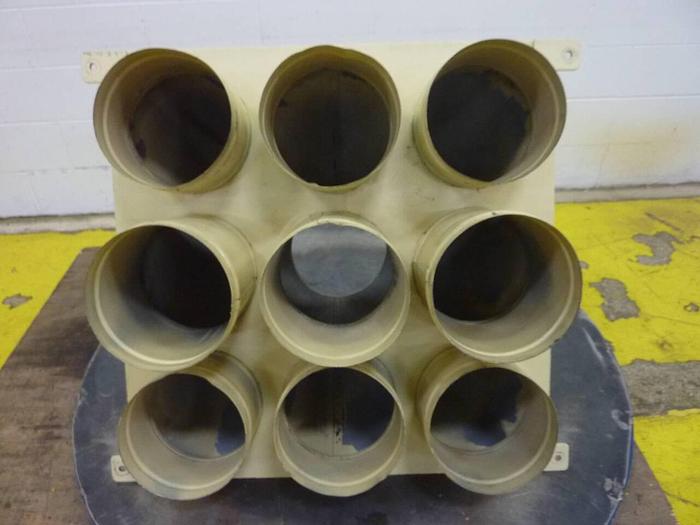 Used METAL FABRICATOR Top of Dust Collector w/ Barrel DUST744 #64744