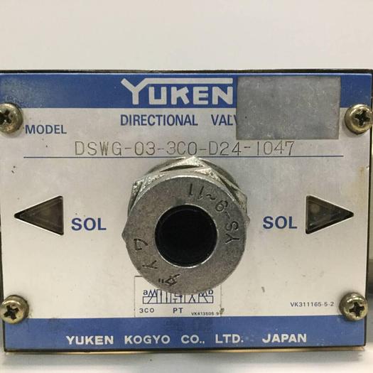Used YUKEN Directional Control Valve DSWG-03-3C0-D24-1047 #91572