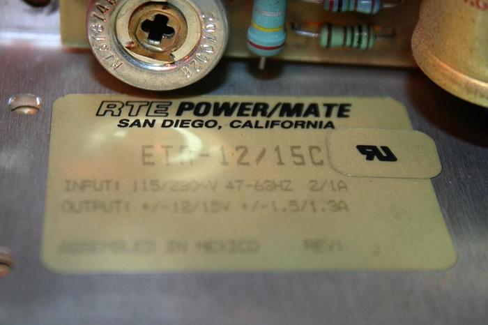 Used POWER MATE Regulated Power Supply ETA  12/15C #32770