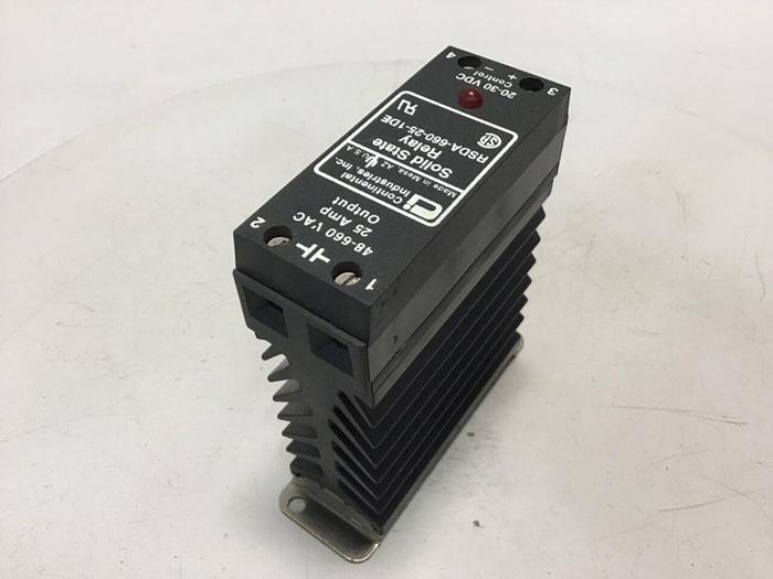 Used CONTINENTAL INDUSTRIES Solid State Relay RSDA-660-25-1DE #134735