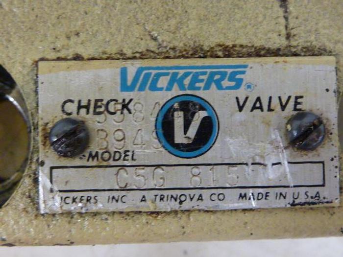 Used VICKERS Check Valve C5G815 #56601