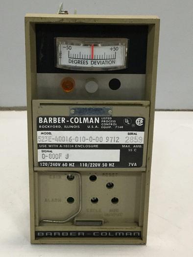 Used BARBER COLMAN Temperature Controller 523E-40016-010-0-00 9712 #109146