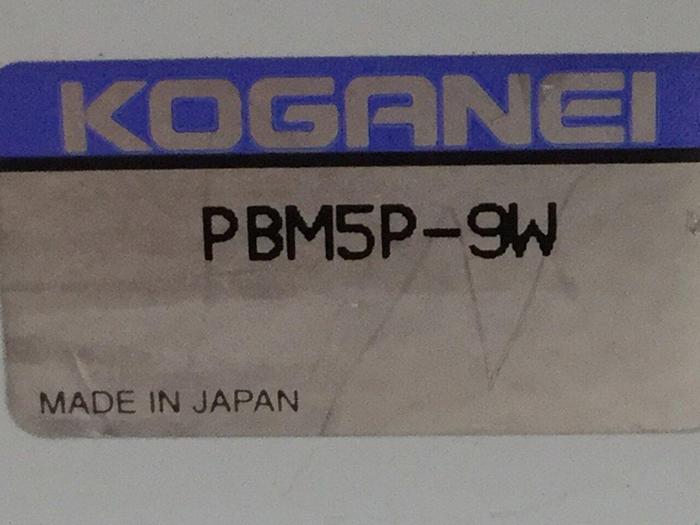 Used KOGANEI Manifold w/ Valves PBM5P-9W #104867