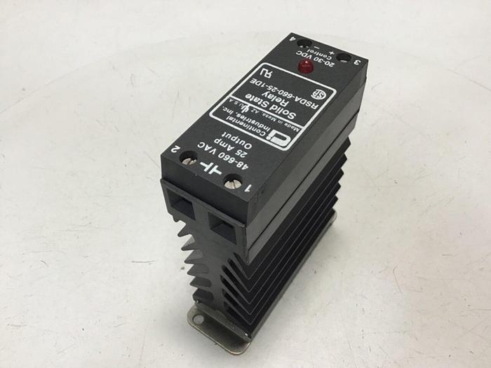 Used CONTINENTAL INDUSTRIES Solid State Relay RSDA-660-25-1DE #134762