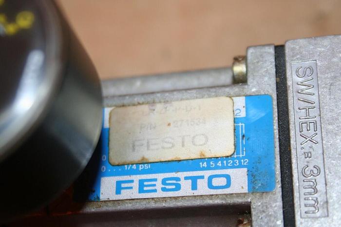 Used FESTO Regulator Plate & Gauge LR-ZP-P-D-1 Used